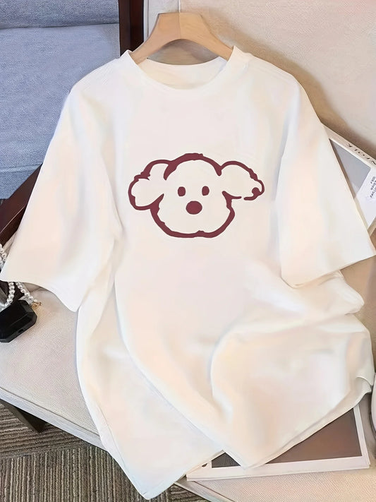 Cartoon Dog Short Sleeve T-Shirt