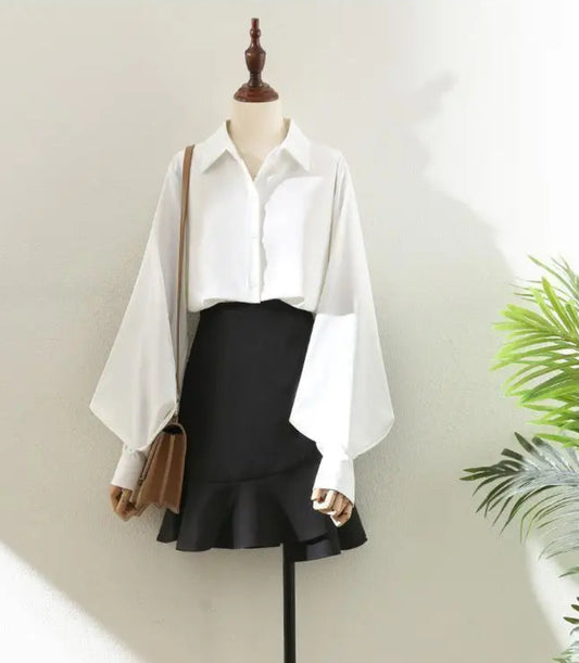 Lantern Sleeve Blouse